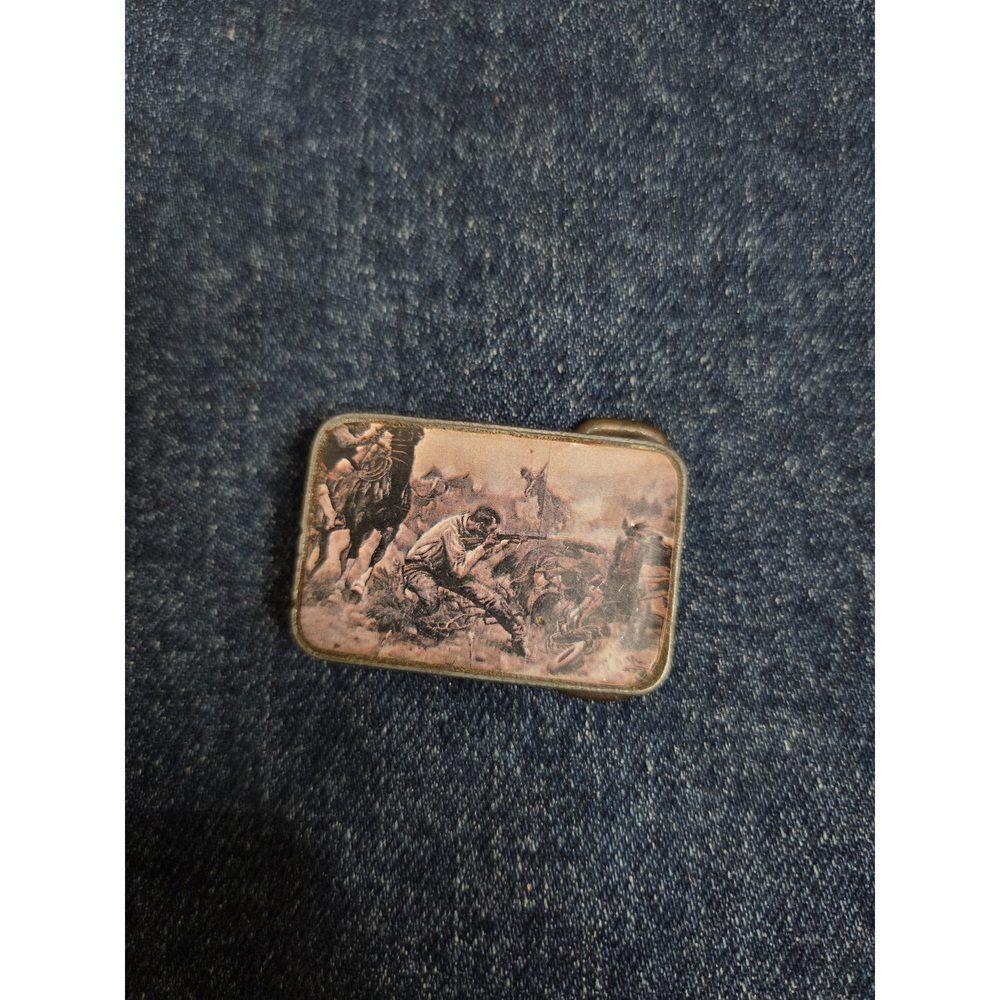Women's Vintage Charlie Russell 'When Horse Flesh Comes High' Belt Buckle